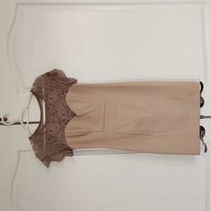 Gorgeous fitted beige dress